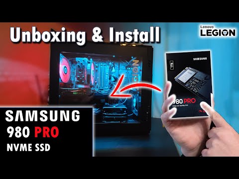 Samsung 980 Pro 1TB M.2 NVME 4.0 SSD Unboxing &amp; Install