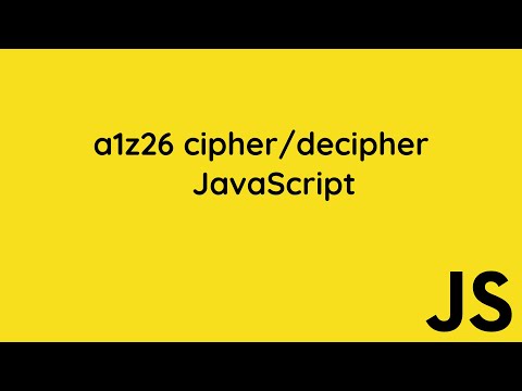 Javascript A1z26 Cipherdecipher