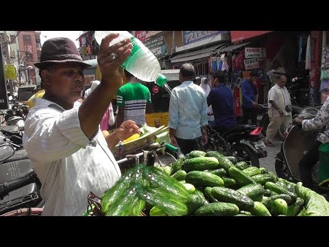 30 Rs 500 Gram Fresh Cucumber Opposite CMC Vellore Tamil Nadu Video