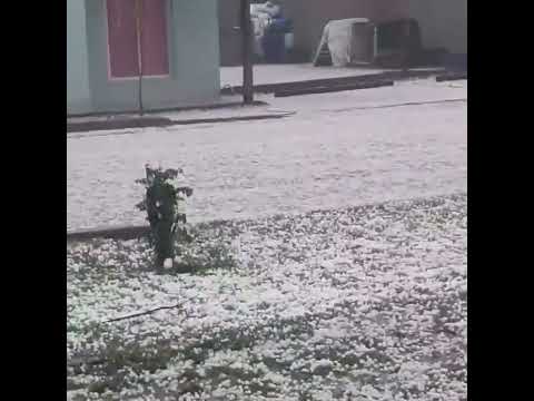 terrible granizada en  Del campillo córdoba hoy 17/10/25 #tormenta #granizo