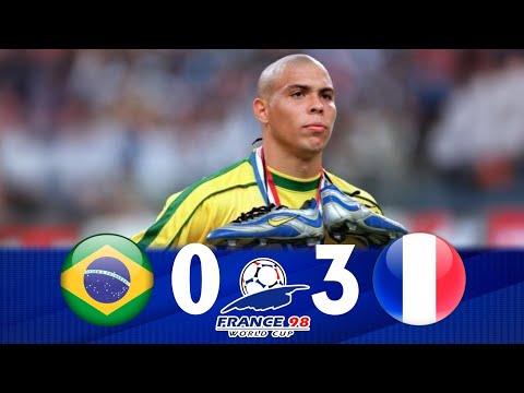 Brasil 0 x 3 França - Final Copa do Mundo 1998 - Jogo Completo