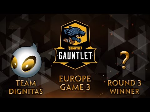 SMITE Pro League EU Gauntlet - Team Dignitas vs. Round 3 Winner (Game 3)