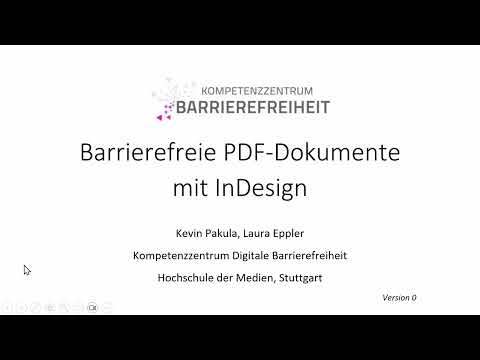 Barrierefreie PDF-Dokumente mit Adobe InDesign