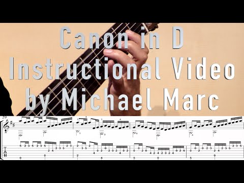 Canon In D - Advanced Guitar Tutorial/Lesson/Instructions with Tabs - Free
