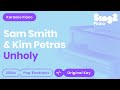 Unholy - Sam Smith, Kim Petras (Karaoke Piano)