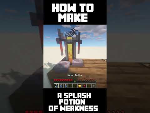 How to make a Splash Potion of Weakness in Minecraft #shorts