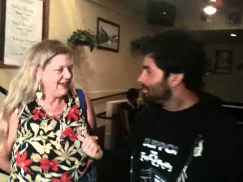 Hail The Villain's Joe at the Merch Booth