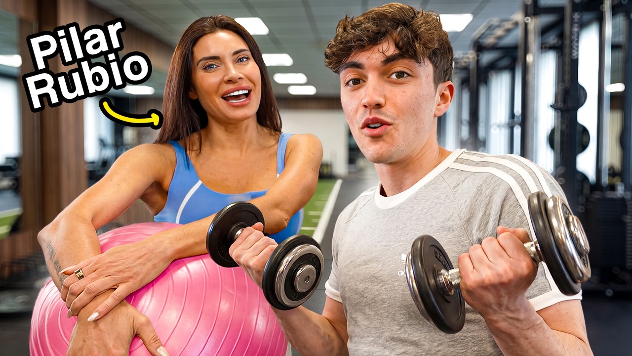 Entrenando con Pilar Rubio.