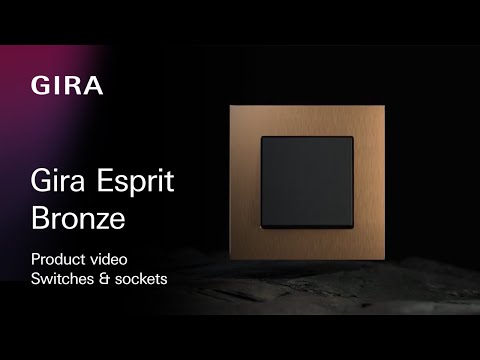 Gira Esprit design line in bronze