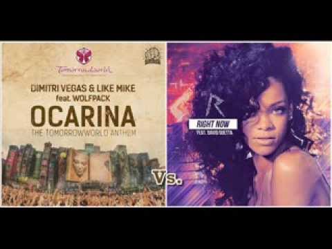 Rihanna vs. Dimitri Vegas & Like Mike ft. Wolfpack - Right Ocarina (Dj Sunset Bootup)