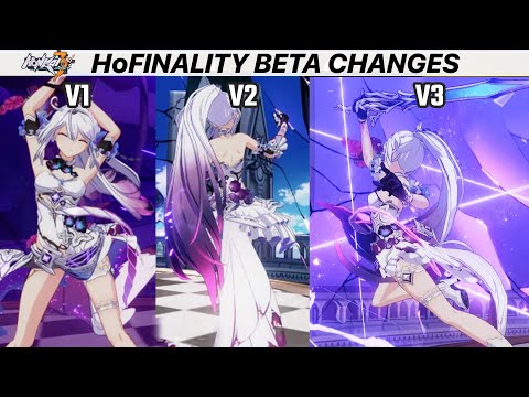 Honkai 6.4 - Herrscher of Finality V1 V2 V3 Animation Changes