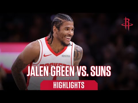 Jalen Green (33 points) Highlights vs. Phoenix Suns | Houston Rockets