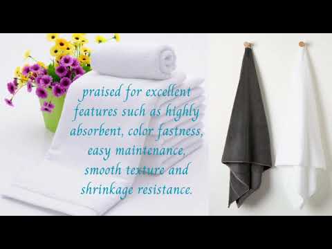 Cotton white hand towel, size: 16*24