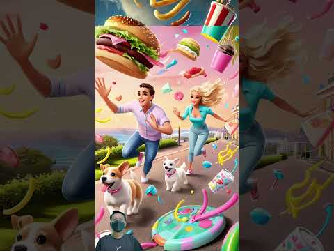 🍔 BURGER BLIZZARD & PIZZA POUR?! 🌪️ Snack Storm Unleashed! 🍟🍕  #barbie