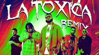 Farruko, Sech, Myke Towers, Jay Wheeler &amp; Tempo - La Toxica (Remix) (Official Lyric Video)