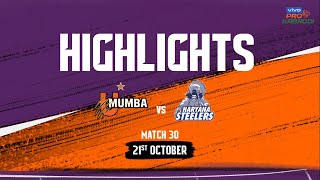Match Highlights: U Mumba vs Haryana Steelers | October 21 | vivo Pro Kabaddi