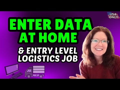 Want An Easy Work From Home Job ?  DATA ENTRY and Entry-Level LOGISTICS / Remote Jobs 2026