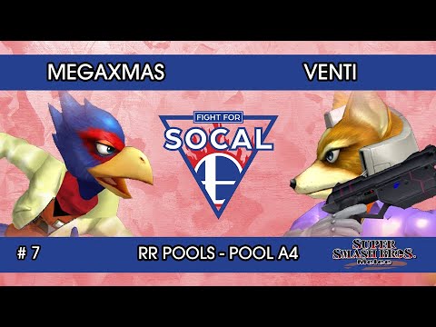 Fight For SoCal 7 - MegaXmas (Falco) VS Venti (Fox) - SSBM - RR Pools (A4)