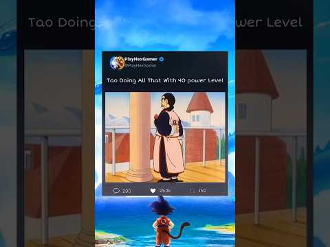 Bro Doing All That With Just 40 Power Level #dbz #anime #shorts #dragonball