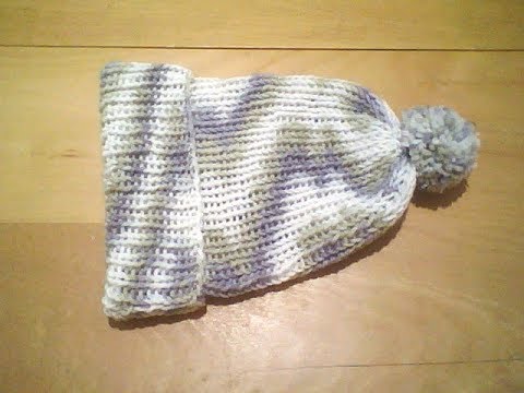 اشتغلى ايس كاب تريكو سحرى بدون ابرة دائرية وخياطة ... knitting ice cap