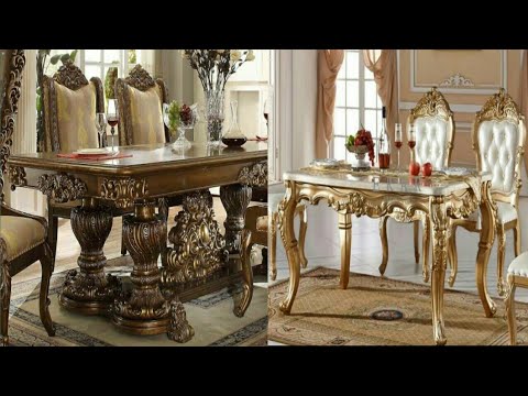 Carved Dining Table Design