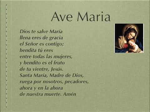 Hail Mary in Spanish/Ave Maria en Español/ Ave Maria in Spagnolo.