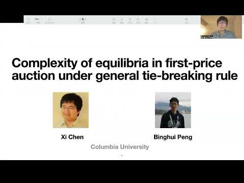 STOC 2023 - 4B - Complexity of Equilibria in First-Price Auctions under General Tie-Breaking Rules.