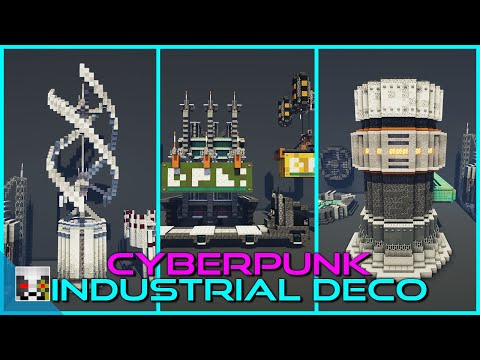 10+ Cyberpunk Industrial Build Ideas - Minecraft 1.17+