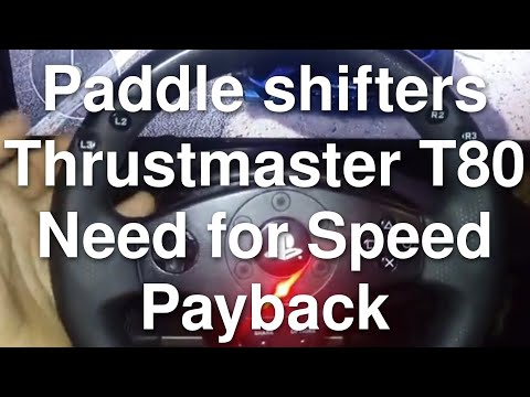 Thrustmaster T80 paddle shifters with Need for Speed Payback on PS4