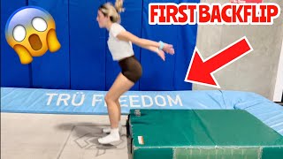 Teaching My Girlfriend How To Backflip!