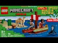 LEGO JUST RELEASED Minecraft Pirate Ship Voyage 21259 - EARLY REVIEW & Speed Build W/O INSTRUCTIONS!