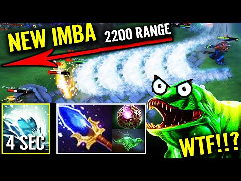 NEW IMBA Tidehunter Aghanim!!? 4s CD 2200 Range WAVE GUSH WTF Spam Immortal Dota 2 Pro Gameplay