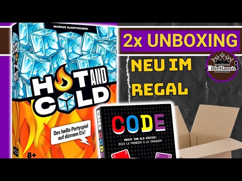 CODE + HOT AND COLD | WAS IST DRIN? -  2x Brettspiel Unboxing (Game Factory) Neuheit 2022