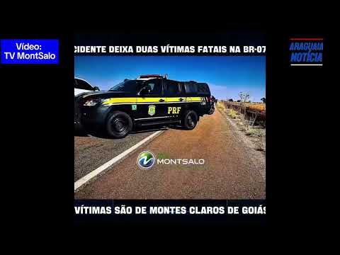 Duas pessoas morrem após batida e motos pegarem fogo na BR-070 em Montes Claros-GO