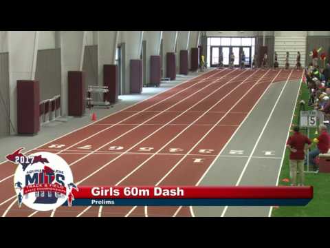 MITS 2017 Girls 60m Dash Prelims Heat 9
