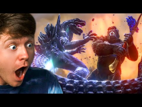Reacting to KONG vs ZILLA the FIGHT!