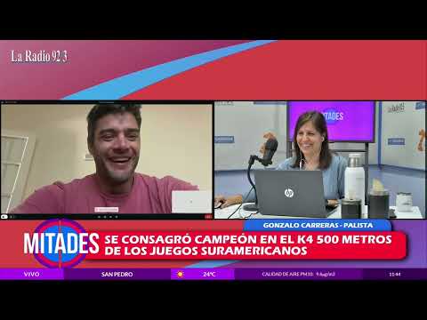 Gonzalo Carreras campeón del K4 500 metros en los juegos sudamericanos