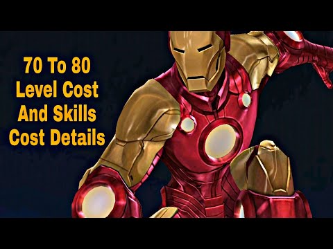 T4 Character Skills Cost Reduced And 70 To 80 Level Up Cost Details - Marvel Future Fight