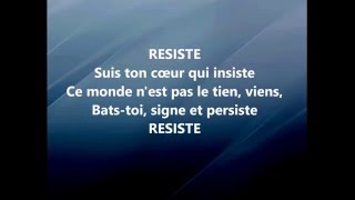 France Gall ' RESISTE' (Lyrics/Paroles)