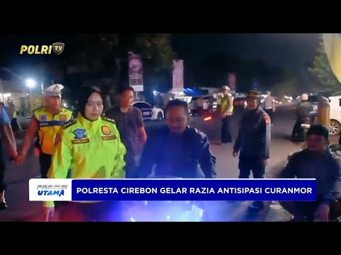 POLRESTA CIREBON GELAR RAZIA CURANMOR, AMANKAN 36 SEPEDA MOTOR