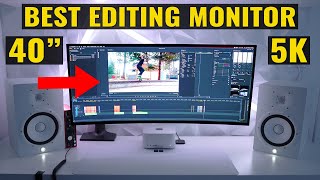 The BEST Video Editing Monitor - LG 40" 5k2k Ultrawide Monitor Review