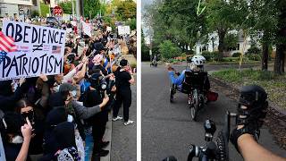 Riding Through “War-Torn” Portland