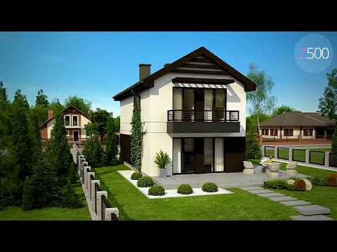 Z374 - Gotowy projekt domu piętrowego we współczesnym stylu do 100 m2