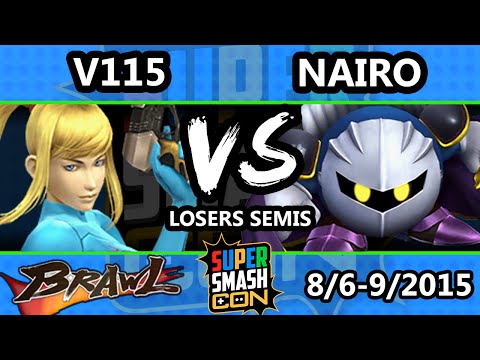 Super Smash Con - V115 (Zero Suit Samus) Vs. Nairo (Meta Knight) - Losers Semis - SSBB