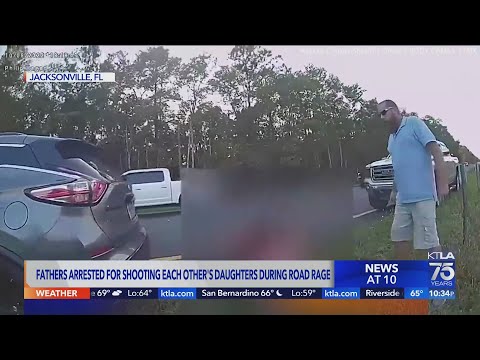 2 fathers shoot each other's daughters in road rage incident