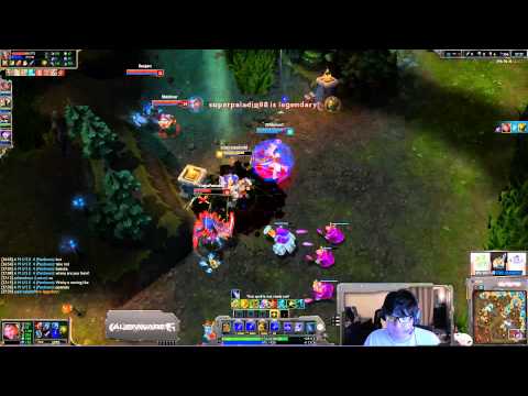 TSM Dyrus Jayce 2vs4 Quadra Kill - League of Legends