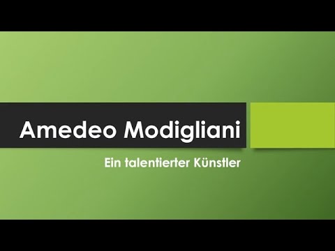 Amedeo Modigliani einfach und kurz erklärt