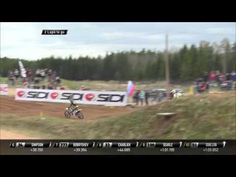 Tim Gajser passes Max Nagl MXGP of Latvia MXGP Race 2