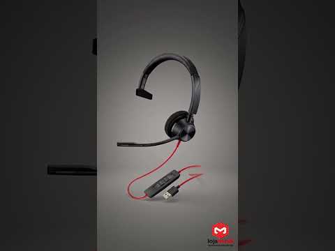Video do produto Headset Poly Blackwire 3310 USB-A Mono com Redução de Ruído e Eco