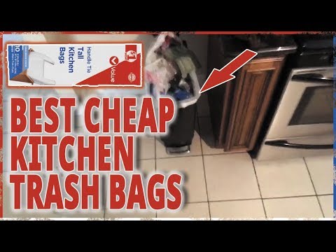 image-What size trash can do tall kitchen bags fit?